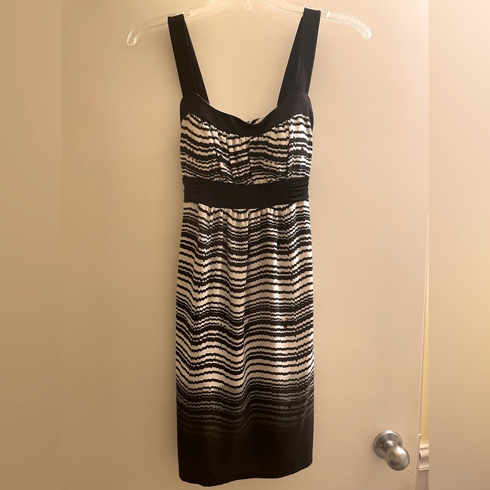 Black and White Striped Dress